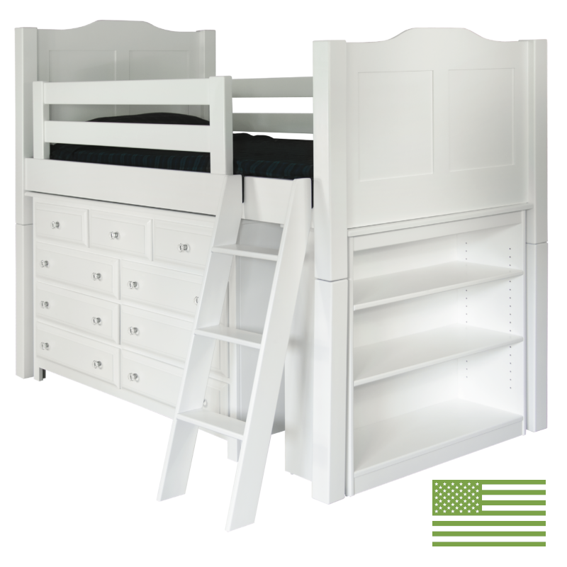 Amish Bancroft Low Loft Bed